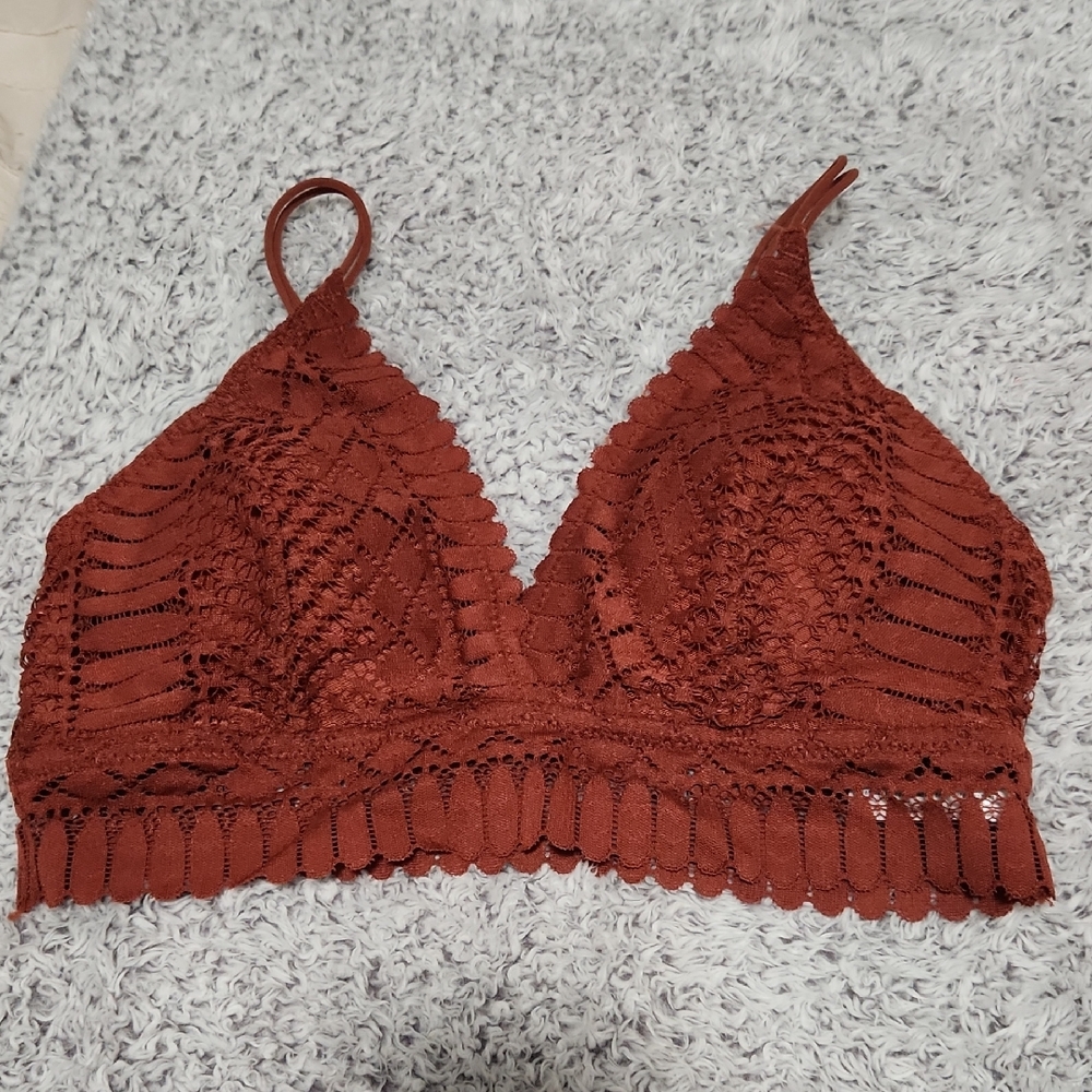Anemone Terracotta Lace Bralette